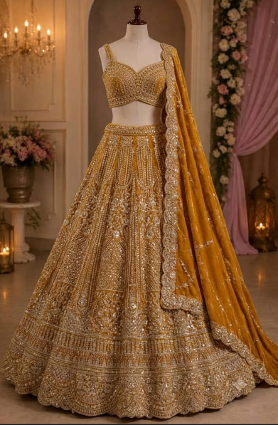 Silk Bridal Saree Rental Durg - Traditional Look